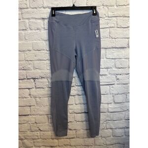 Gymshark Slate Blue Textured Performance Leggings Womens Size Medium